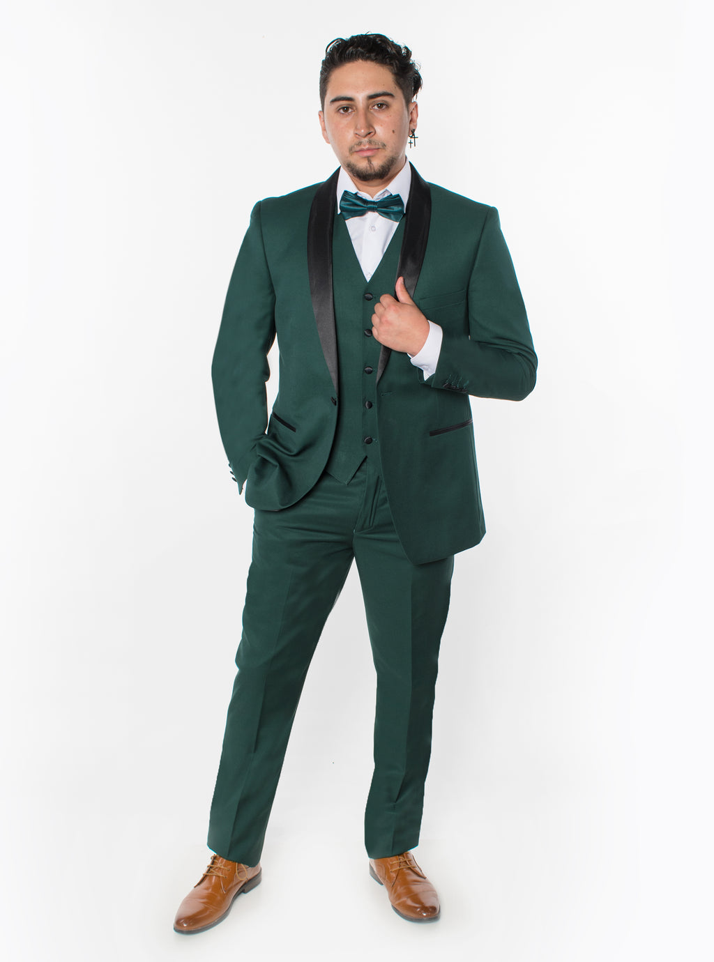 Hunter Green 3-Piece Slim Fit Tuxedo