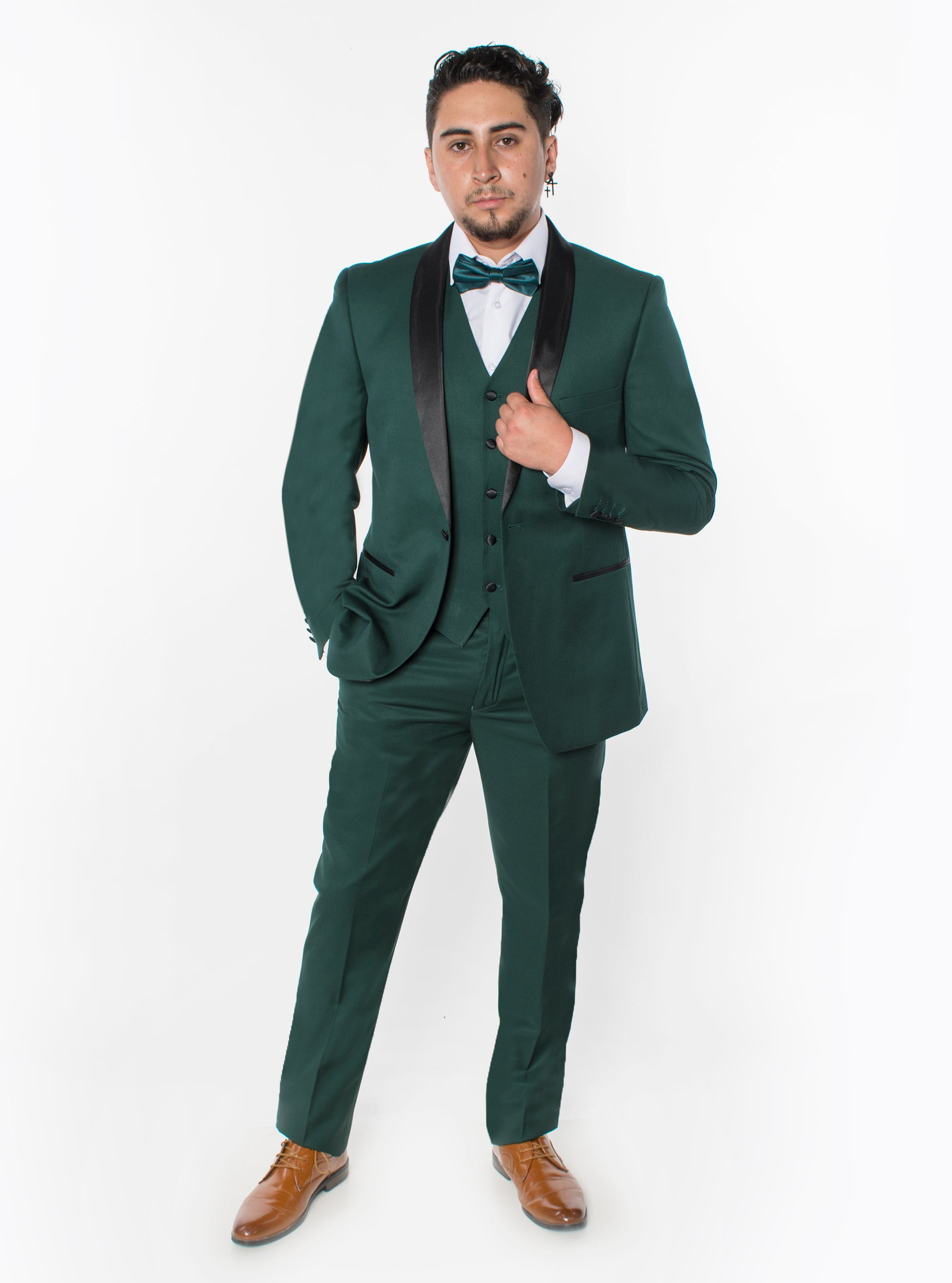 Hunter Green 3-Piece Slim Fit Tuxedo