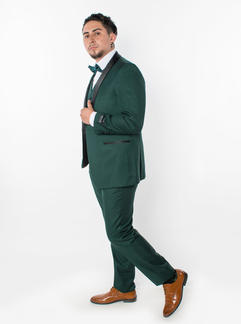 Hunter Green 3-Piece Slim Fit Tuxedo