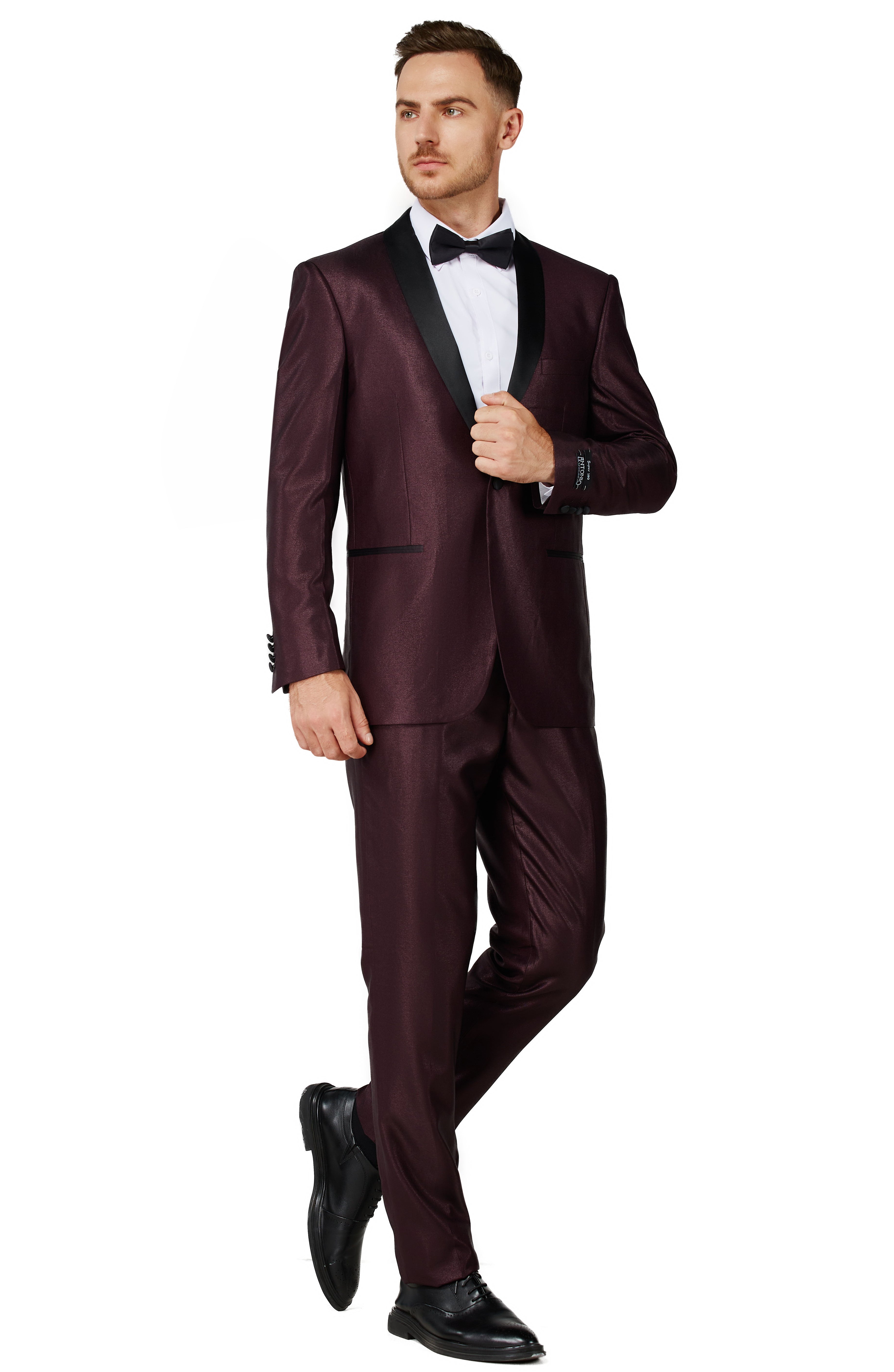 Burgundy Tuxedo Front