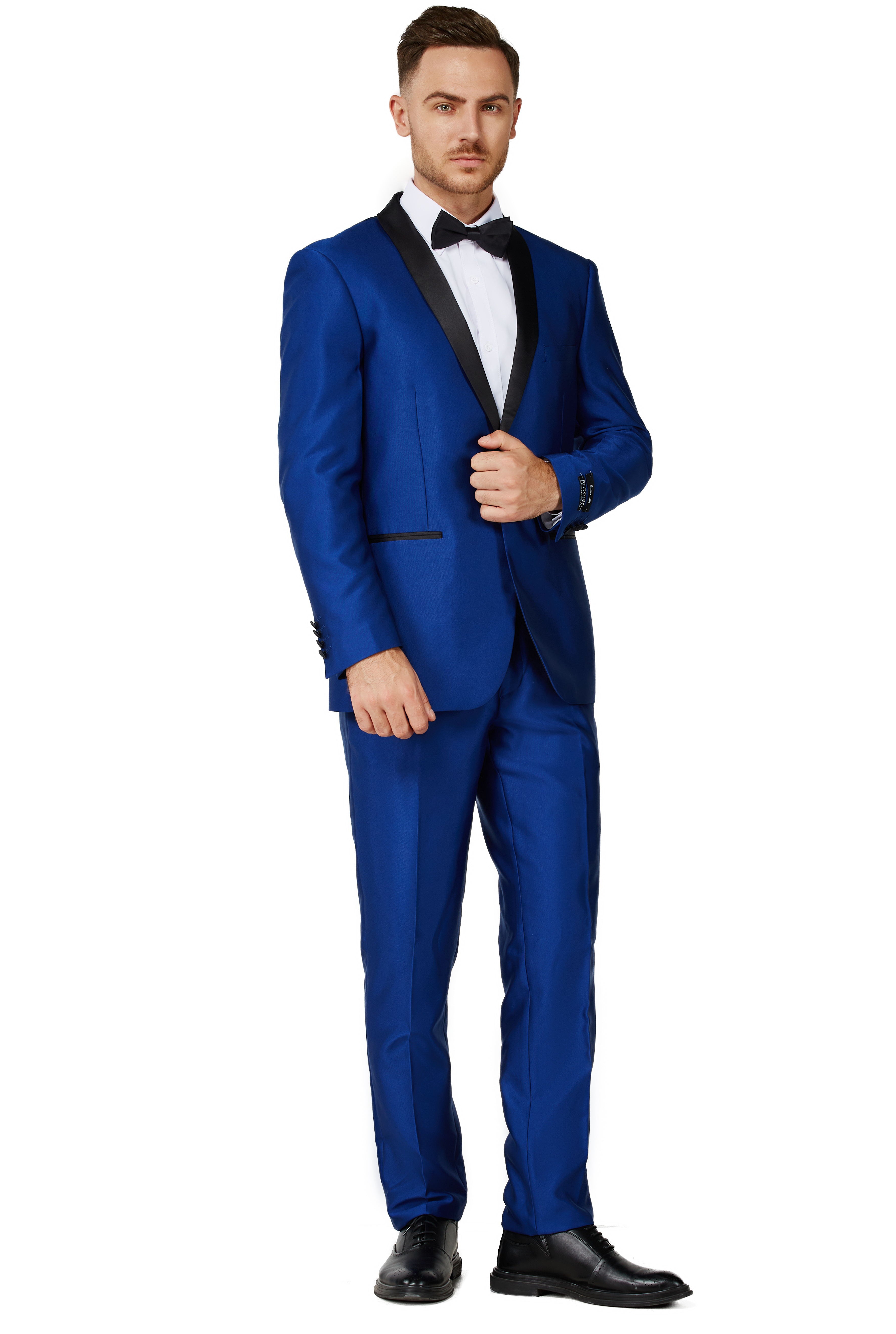 Royal Blue Tuxedo Detail
